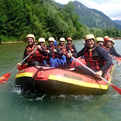 Rafting Allgäu – Alle in einem Boot