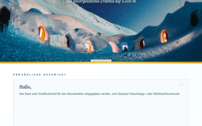 Gutschein Iglu-Übernachtung „Romantik“