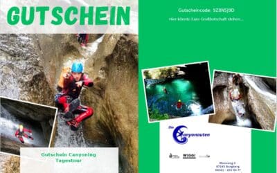 Gutschein Canyoning Tagestour